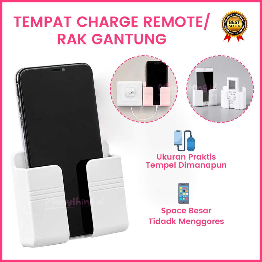 RAK GANTUNG DINDING - TEMPAT CHARGER HP - TEMPAT CHARGE REMOTE - RAK GANTUNG HP