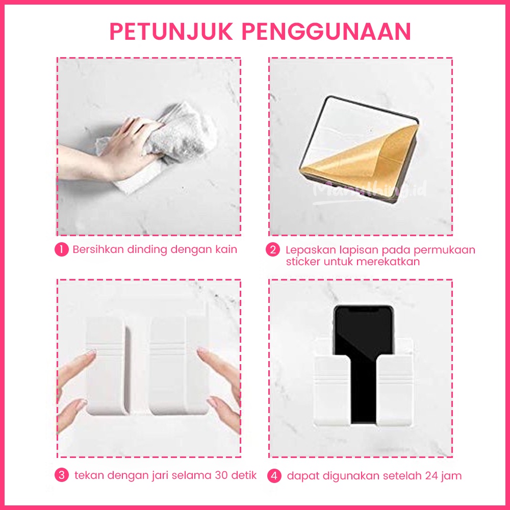 RAK GANTUNG DINDING - TEMPAT CHARGER HP - TEMPAT CHARGE REMOTE - RAK GANTUNG HP