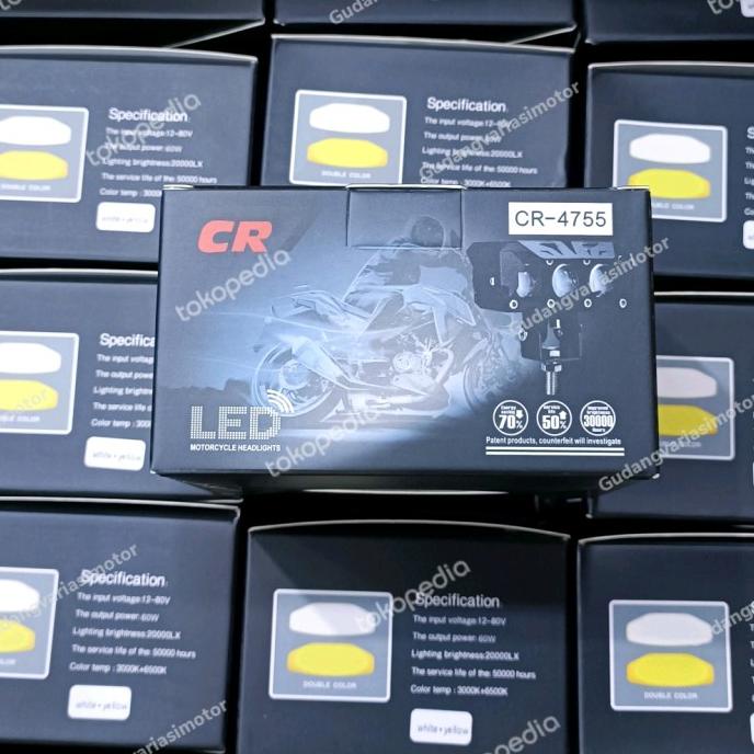 LAMPU TEMBAK MOTOR SQL 3 MATA CR7
