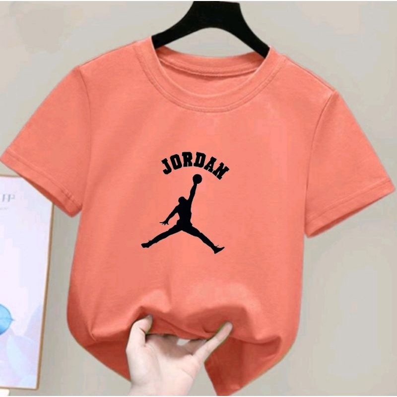 Kaos Jordan Anak Cwo/Cwe Ideal 2-10Th Baju Kaos Oblong Anak-Anak Unisex