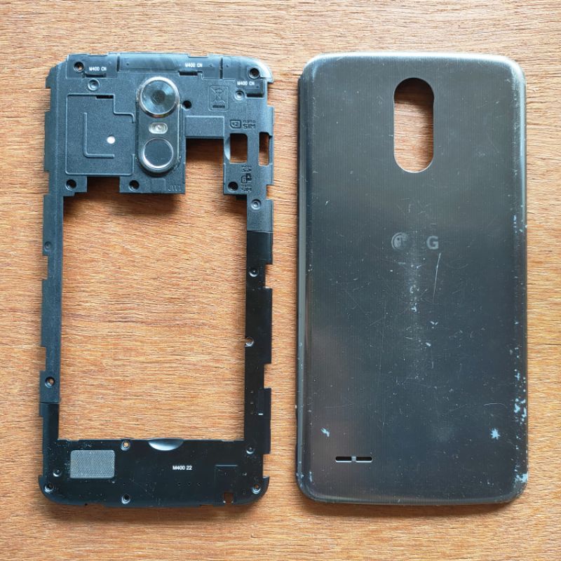 Frame backdoor tombol LG Stylus 3 M400DK original copotan