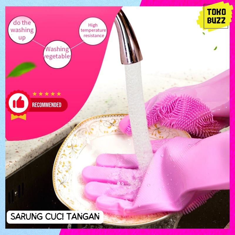 Sarung Tangan Cuci Piring / Sarung Tangan Karet/ Sarung Tangan Silicone PREMIUM