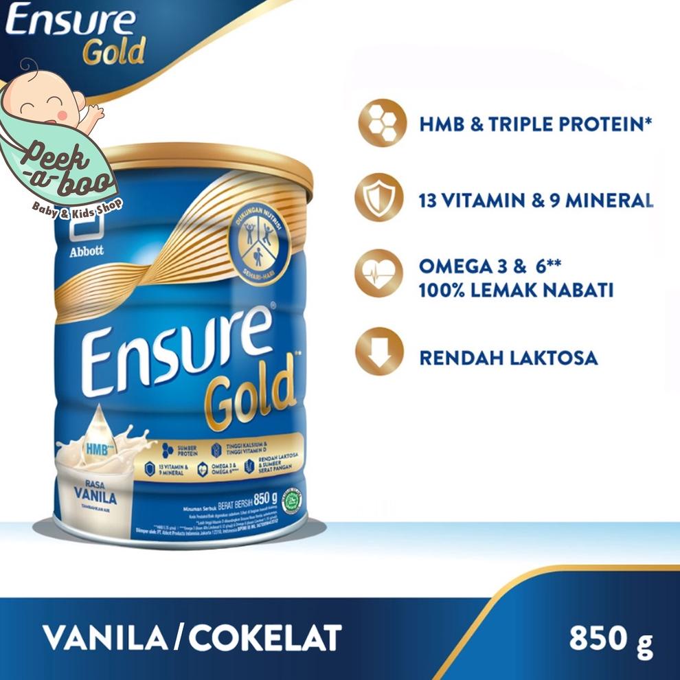 

✓ ENSURE GOLD VANILA COKLAT GANDUM 900 GRAM 850 GRAM 380 GRAM