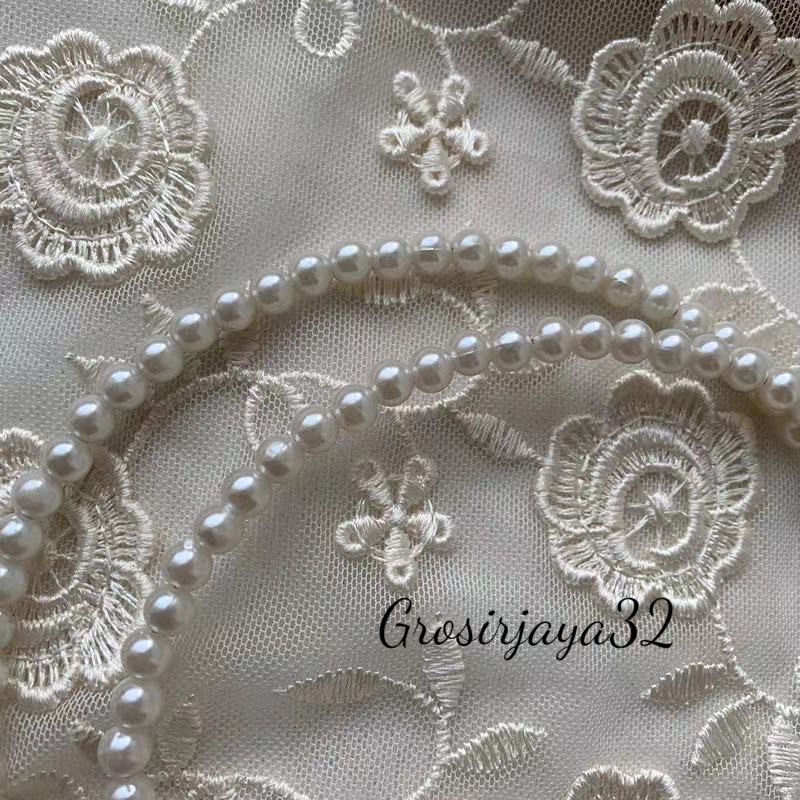 Bando Wanita VIVI Gaya Korea Aksen Mutiara Fashion Aksesoris Rambut Untuk Wanita Lokal