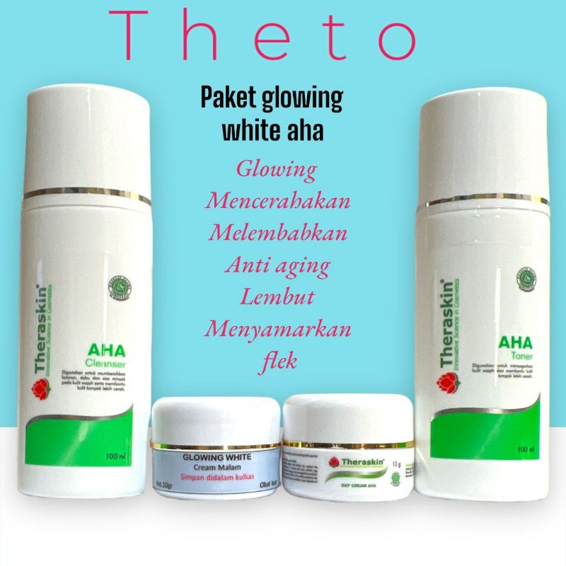 paket glowing white aha 4