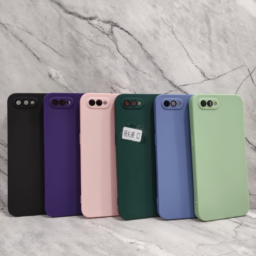 SOFTCASE MACAROON LENSPRO CANDY REALME C1 REALME C2 REALME C11 2020 REALME C11 2021 REALME C15 REALME C20  WHITE_CELL