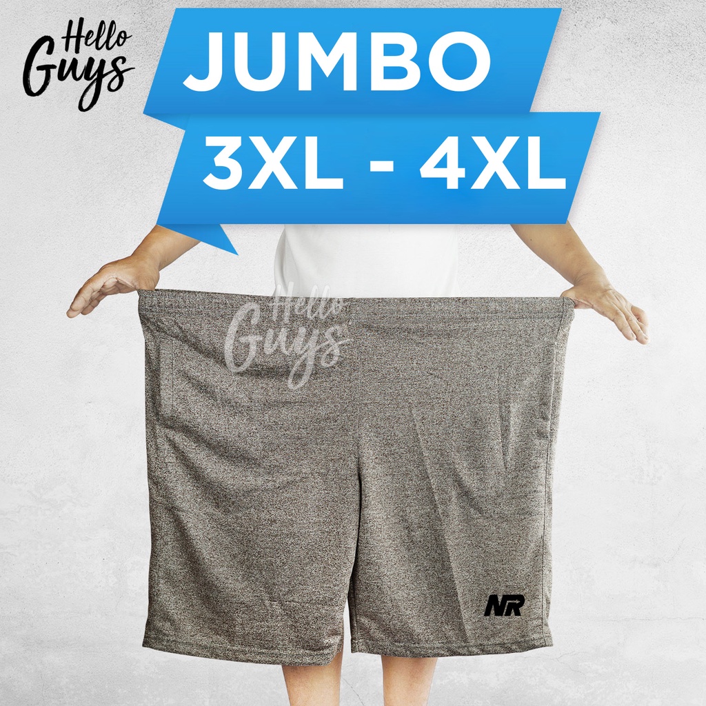 CELANA PENDEK JUMBO UKURAN 3XL 4XL BIG SIZE BB 90Kg 100Kg 120Kg MOTIF POLOS UNTUK WANITA DAN PRIA