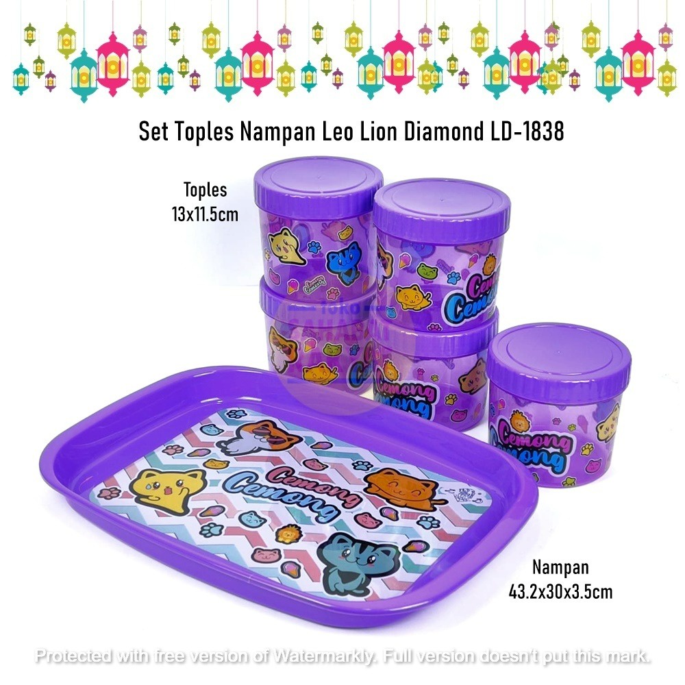 RML618T Set Toples Nampan Leo Lion Diamond LD-1838