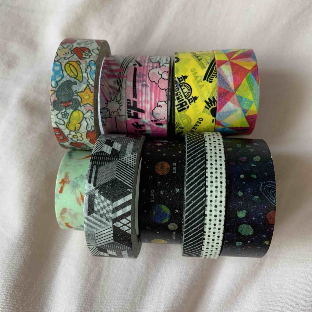 

Sharing sample washi (BUKAN 1 ROLL) mt, maste, masking tape, disney sea jepang per 1 meter