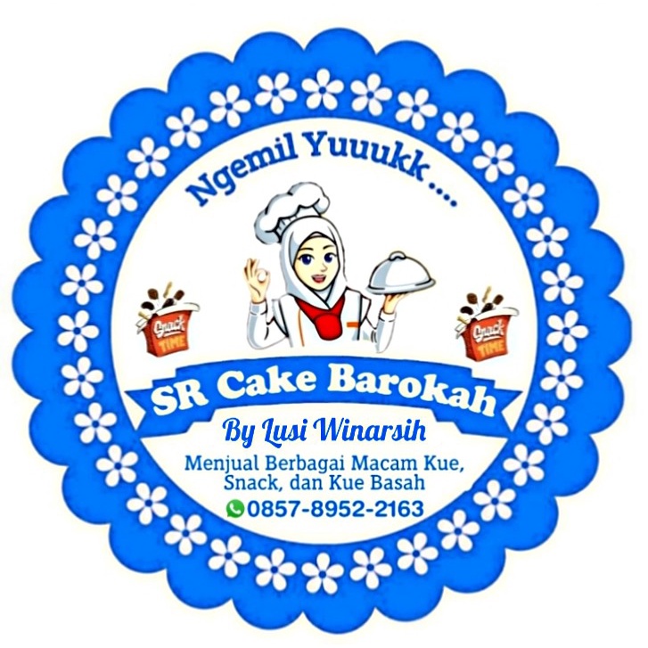 

(MINIMAL ORDER 100 PCS ) STIKER PRODUK MAKANAN / CEMILAN / KITCHEN MOTIF BUNGA BIRU HIJAB