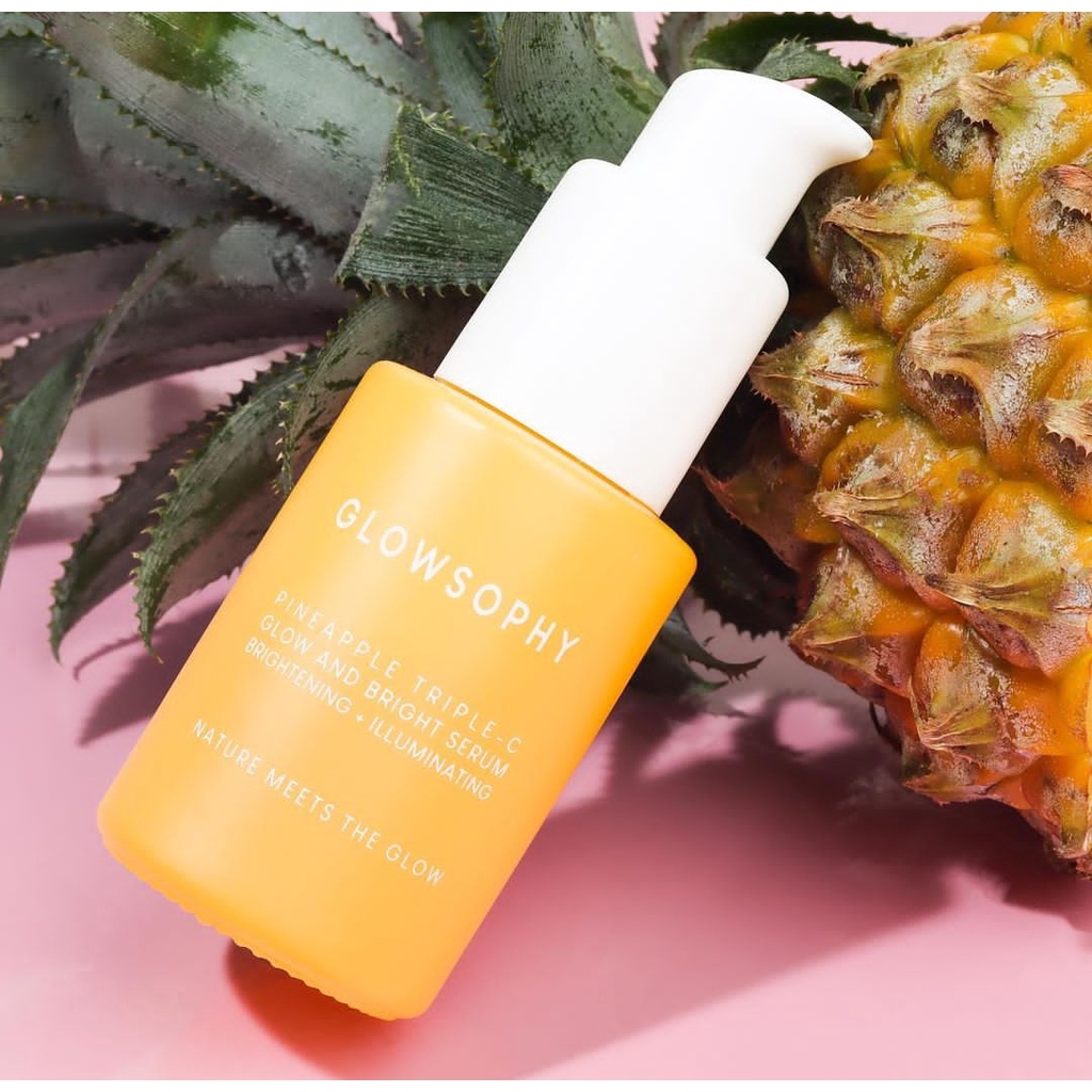 READY! GLOWSOPHY PINEAPPLE TRIPLE-C GLOW AND BRIGHT SERUM NANAS PINEAPPLE VITAMIN C GLOWSOPHY GLOWSHOPY