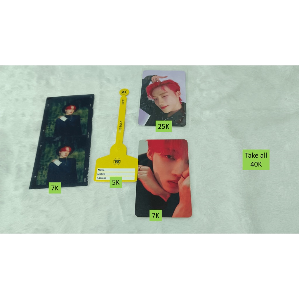 THE BOYZ NEW BE AWAKE album platform photocard pc tag photo film 2-cut