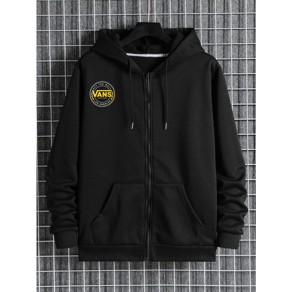 NEW SWEATER ZIPER HOODIE PRIA VANS GOLD  TERBARU YANG LAGI HITS 2023