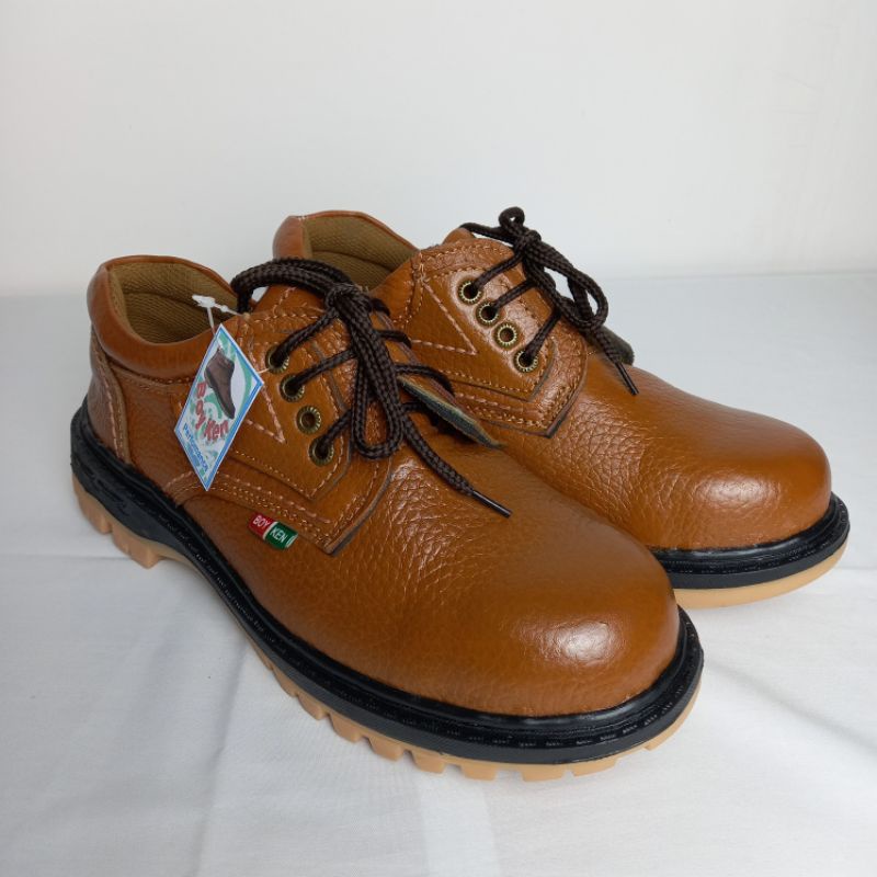 BOYKEN KR 2 / SEPATU KULIT SAPI ASLI SEPATU KERJA PROYEK SEFTY KULIT KUAT BERKUALITAS COD