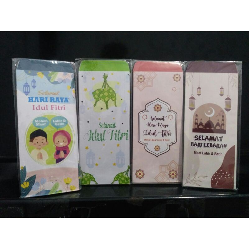 

Amplop lebaran panjang isi 10 lembar tebal glossy