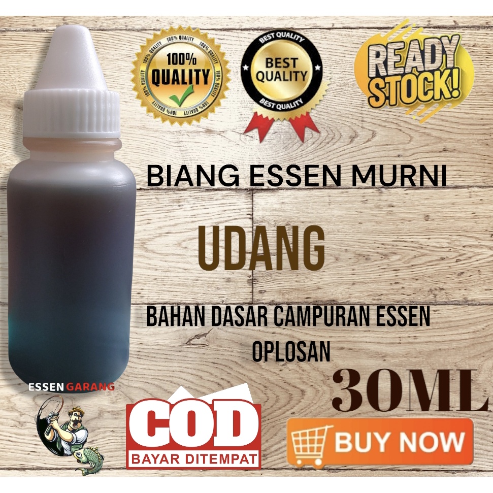 UDANG 30ML// BIANG ESSEN MURNI// PENGUAT AROMA MANCING// BAHAN DASAR PENGUAT AROMA UMPAN MANCING//