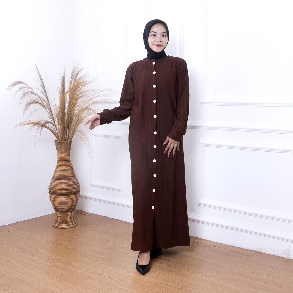 ZASKIYA - Tammy Long Dress Wanita Baju Lebaran 2023