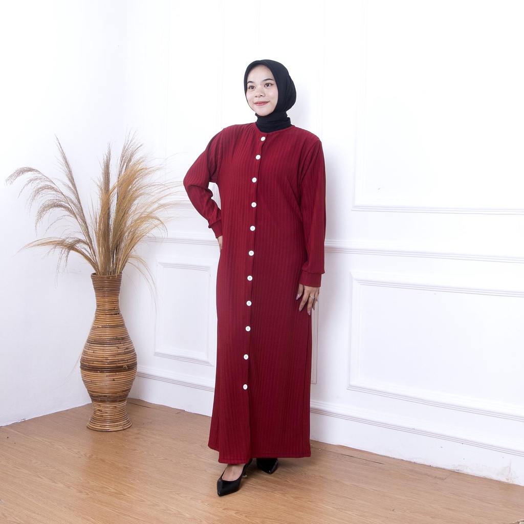 ZASKIYA - Tammy Long Dress Wanita Baju Lebaran 2023