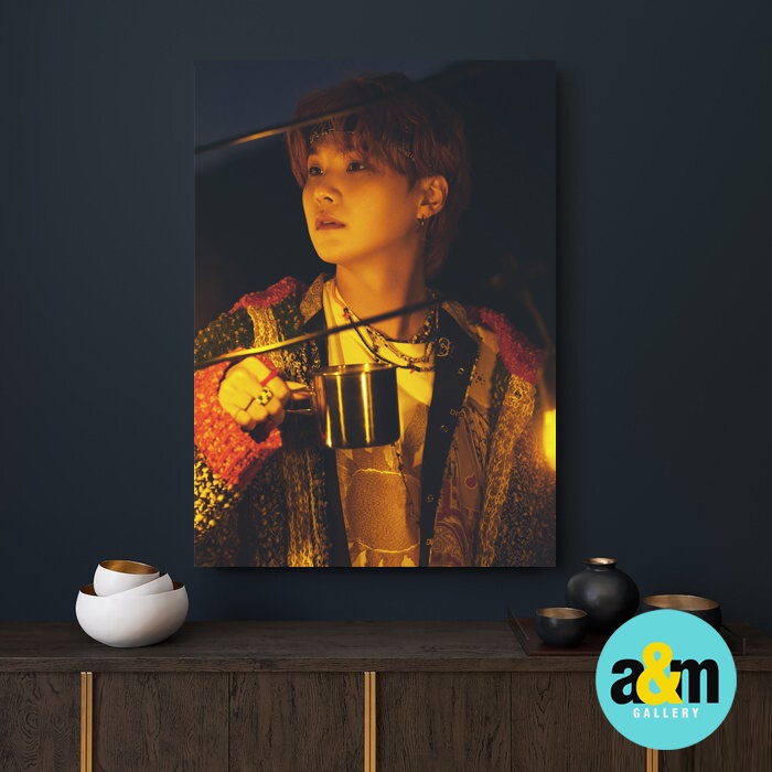 Poster Kayu SUGA BTS Wholly or Whole me Edition I Hiasan Dinding Dekorasi Kamar I Poster Kayu K-POP Dekorasi Kamar - A&amp;M