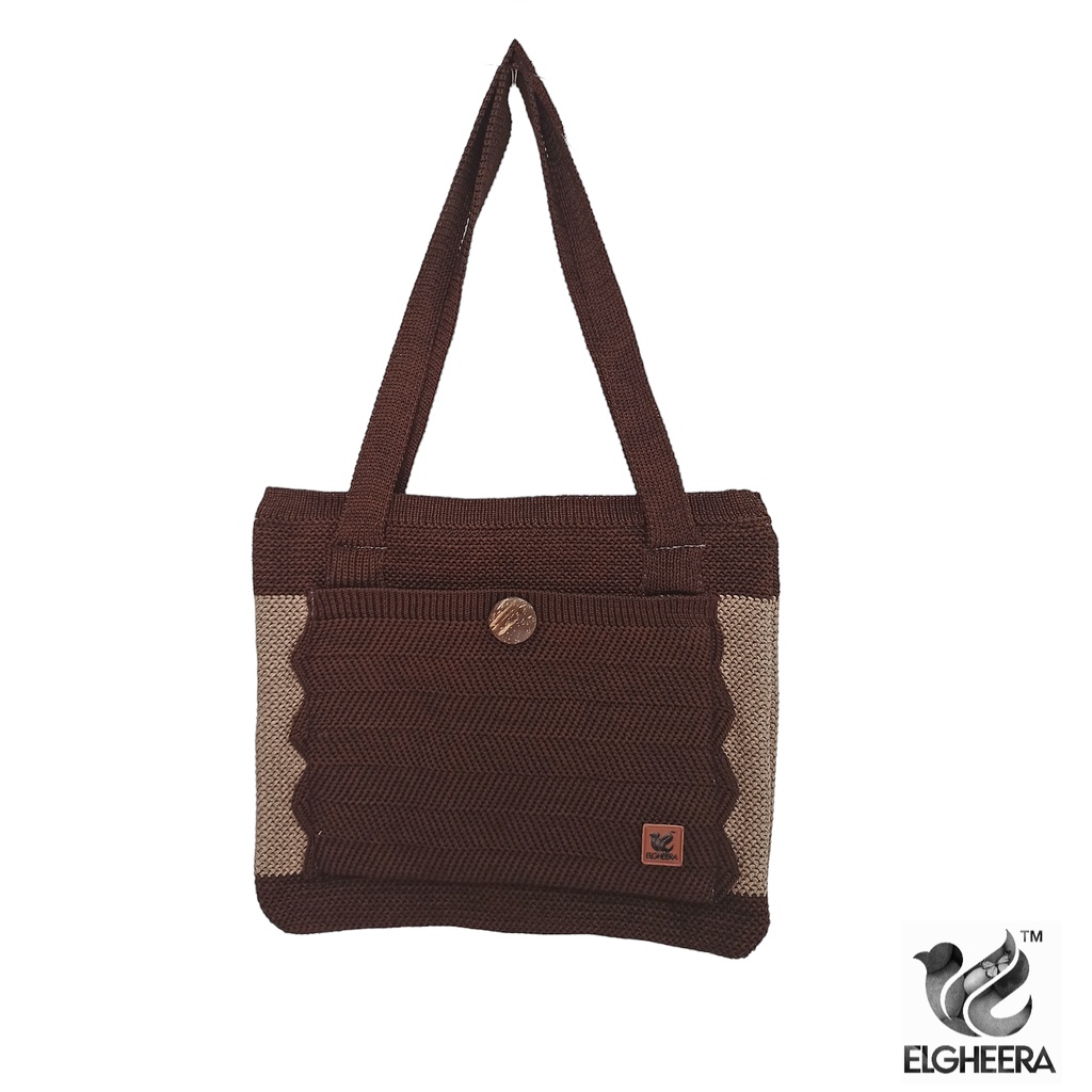 tote bag rajut/double furing/full furing