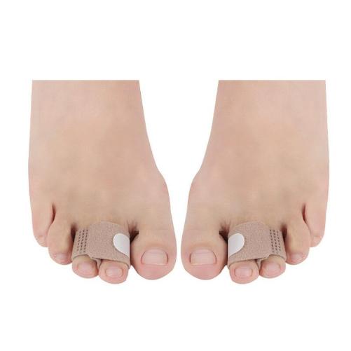 Pelurus Jari Kaki Hallux Valgus Bunion Separator Bandage 6 PCS - D9 - Brown