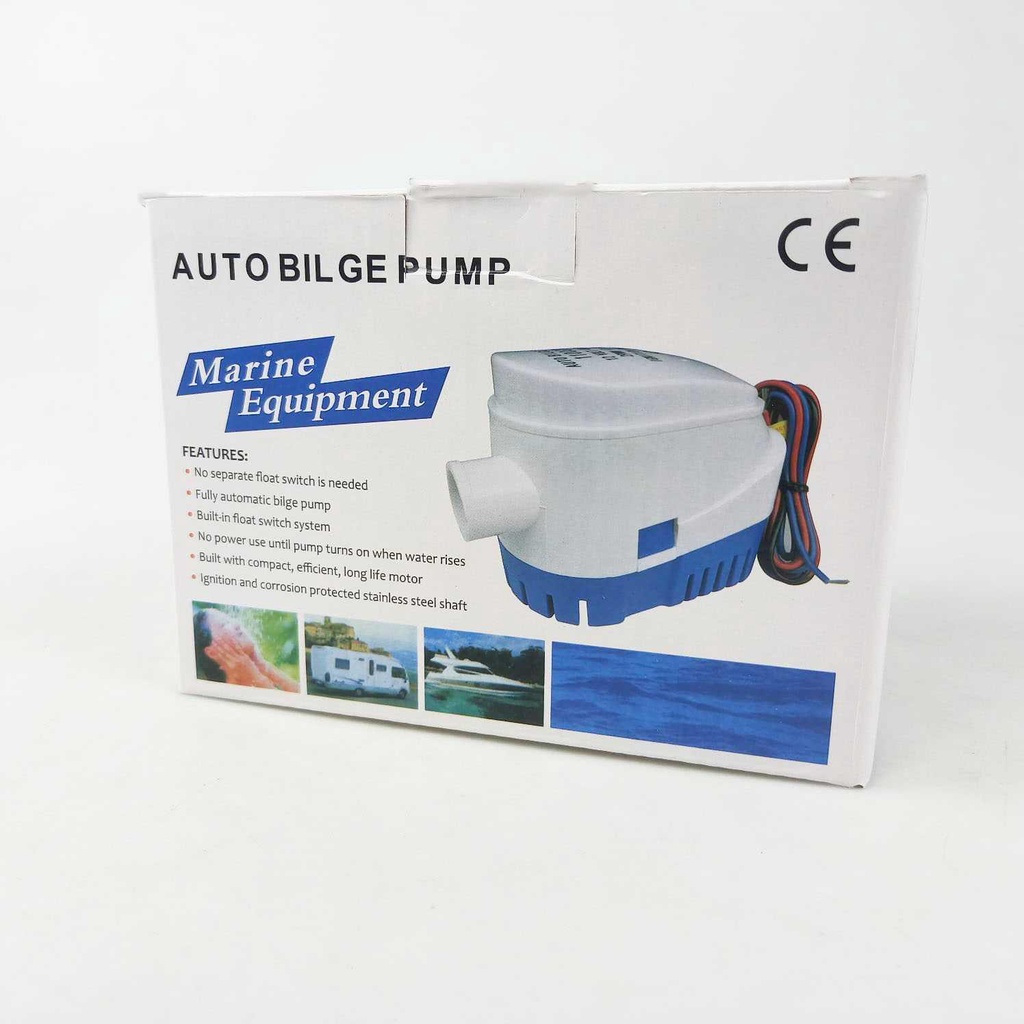 Pompa Air Bilge Submersible 12 V 1100 GPH - HYBP1 - White