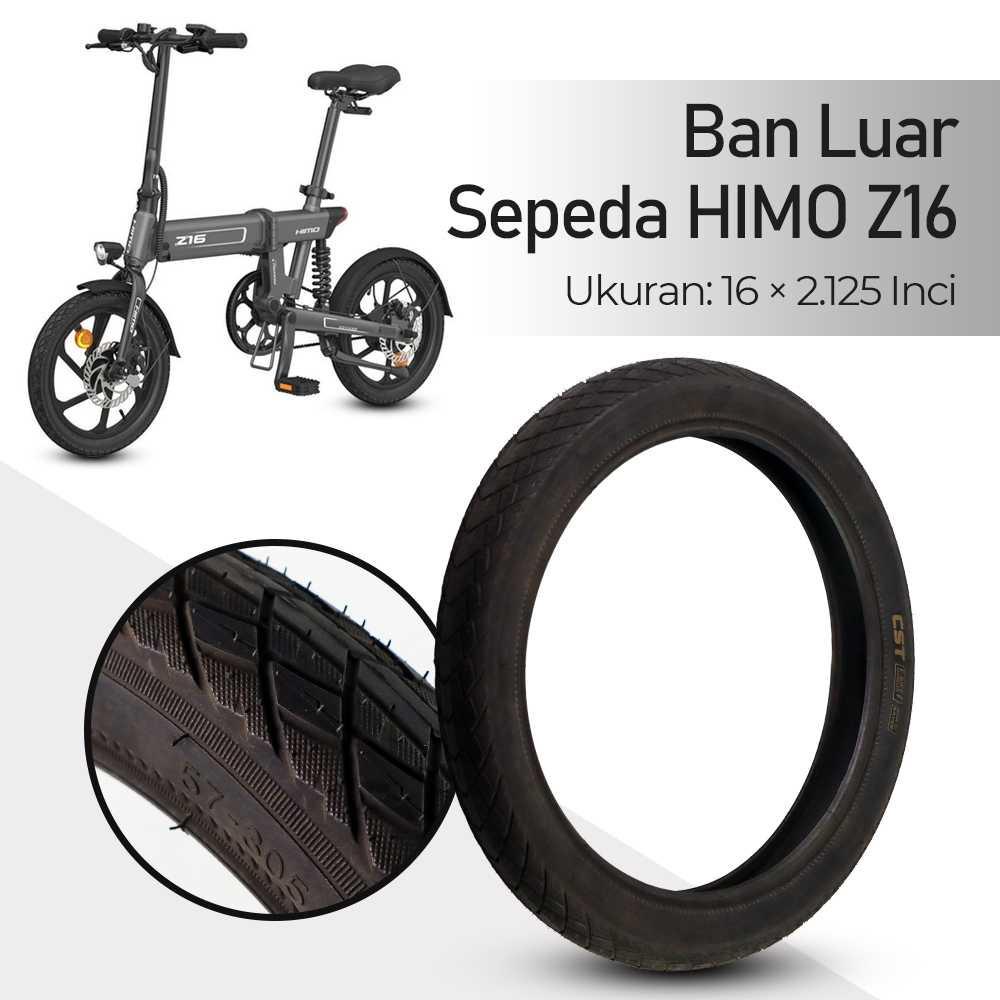 Spare Part Outer Tire Ban Luar Sepeda 16 x 2.125 for Himo Z16 - Black