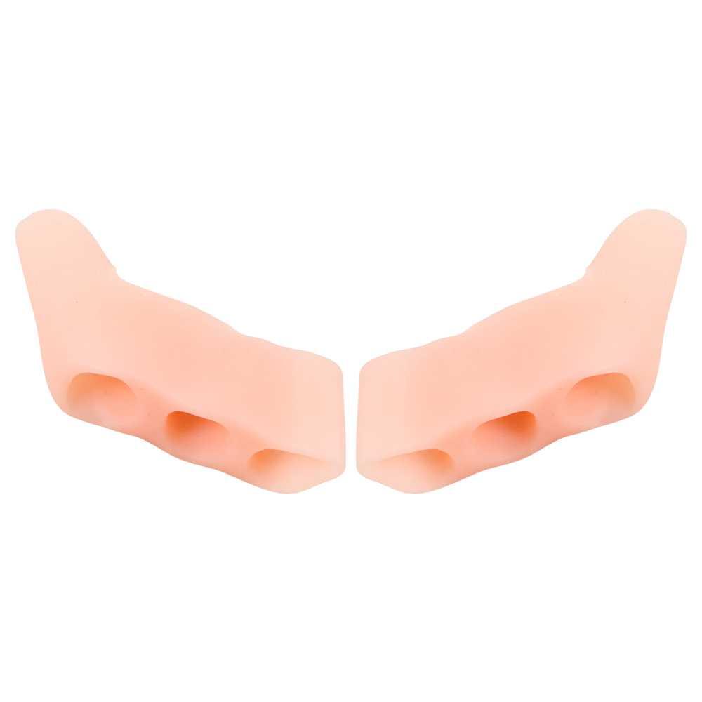 Pemisah Jari Kaki Bunion Three Hole Pinky Toe Separator 2 PCS - C1603 - Light Skin