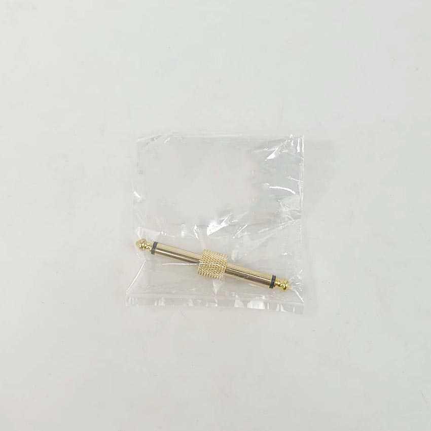 Jack Adaptor Efek Gitar 6.5 mm 1/4 Stereo - TC069 - Golden