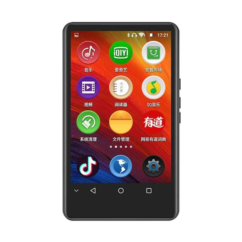 Ruizu Android MP3 Player WiFi Bluetooth Touchscreen 4 Inch 16GB - H6 - Black