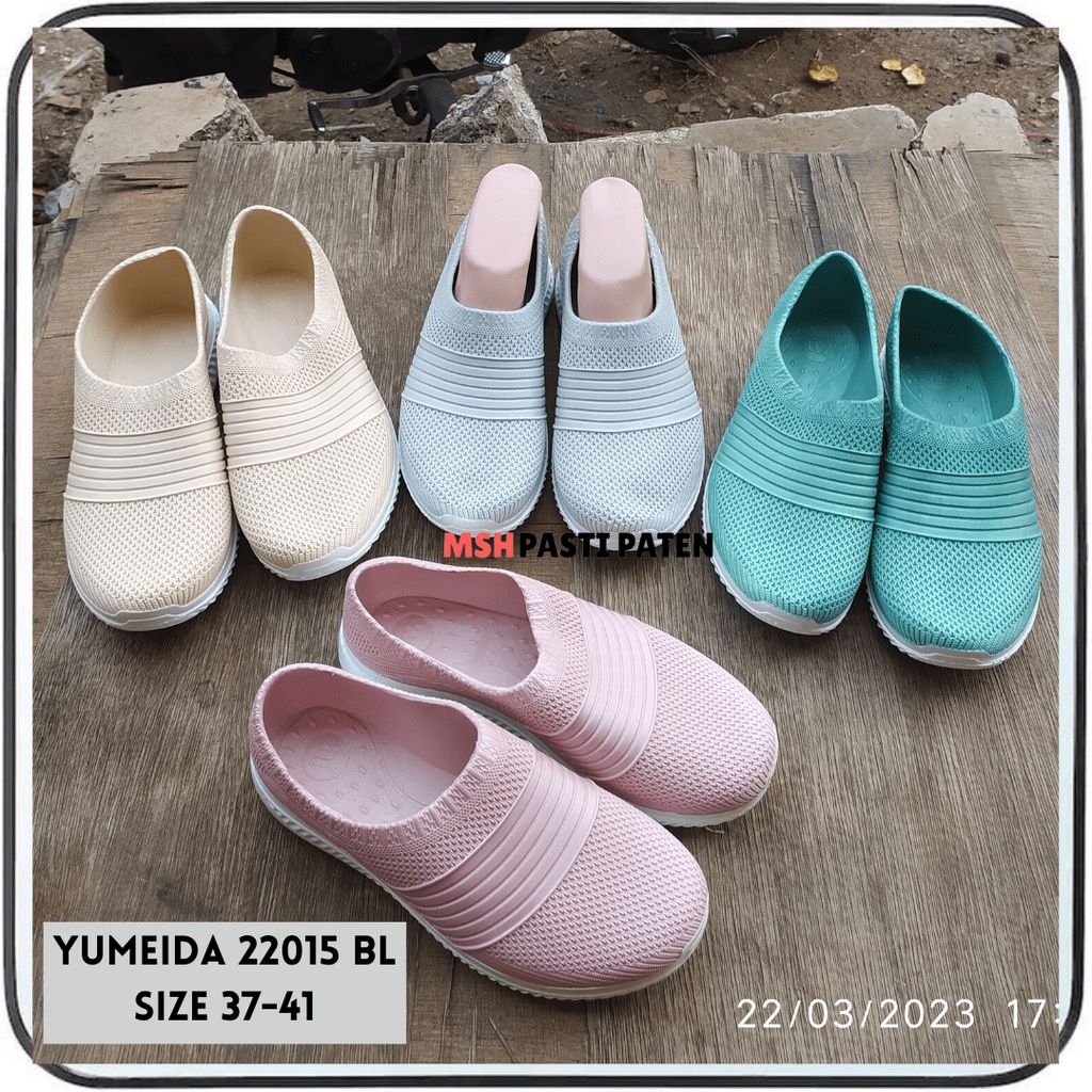 Sepatu karet slip on wanita Sepatu yumeida 22015 ukuran 37-1