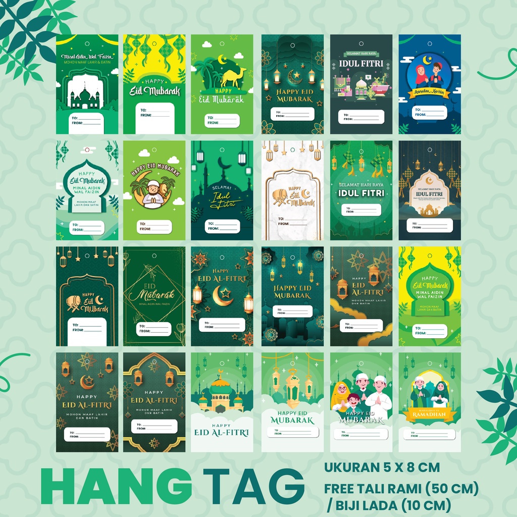 

[FREE TALI] HANG TAG HAMPERS PACKAGING LEBARAN IDUL FITRI PREMIUM DAN TERMURAH