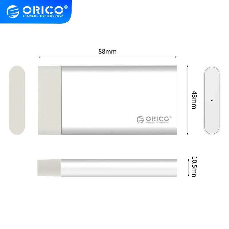 Orico MSG-U3 Alumunium mini mSATA to USB 3.0 SSD Enclosure Case 5 Gbps casing SSD