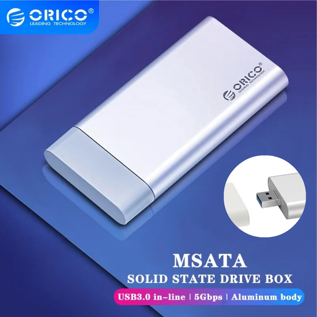 Orico MSG-U3 Alumunium mini mSATA to USB 3.0 SSD Enclosure Case 5 Gbps casing SSD