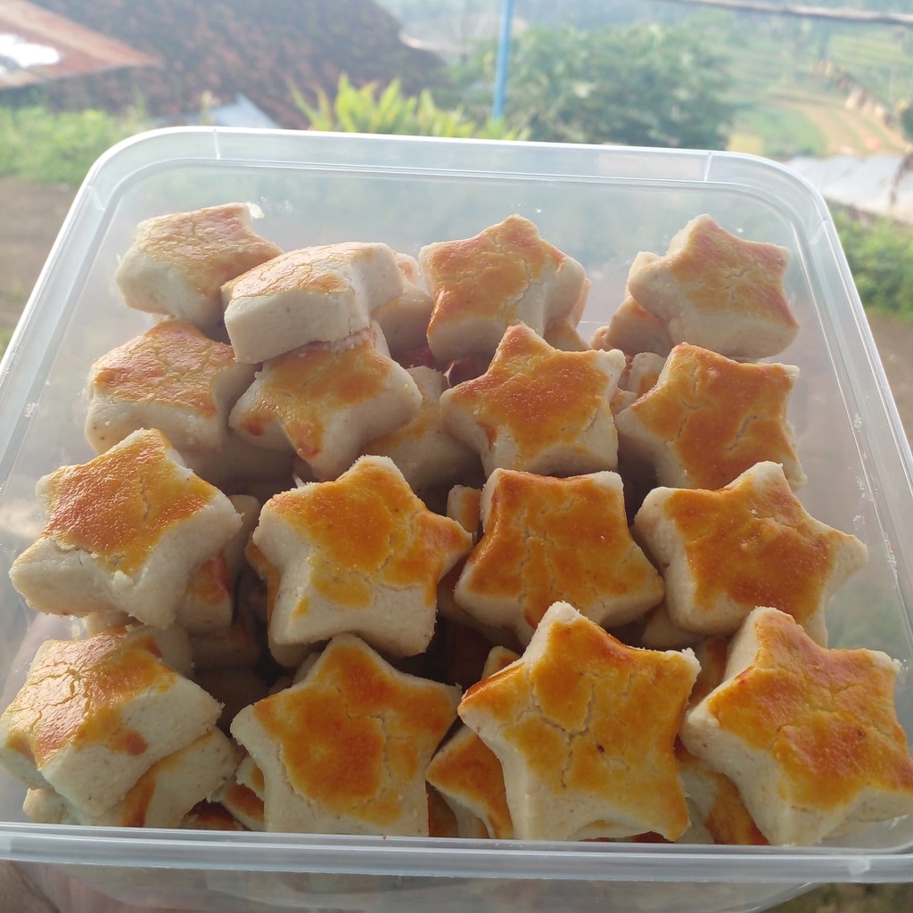 

kue kacang panggang 500 gr kemasan toples plastik