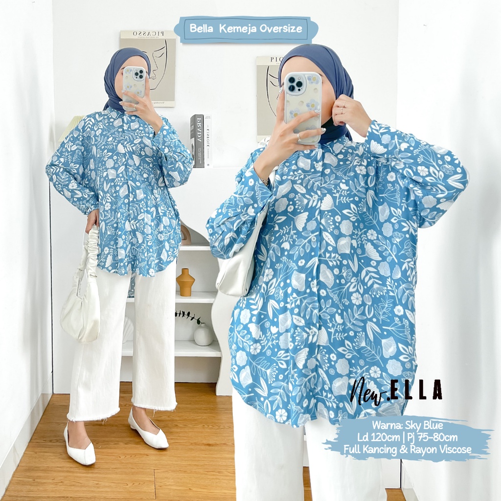KEMEJA OVERSIZE / RAYON BLOUSE BUSUI BY DLINK STORE