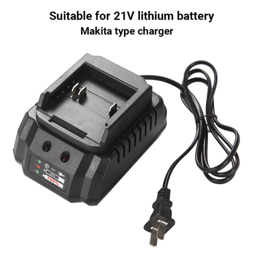 Charger Makita Lithium Bor 21V Charger Adaptor Casan Cas Baterai Cordless Nagawa Bor Impact Wrench