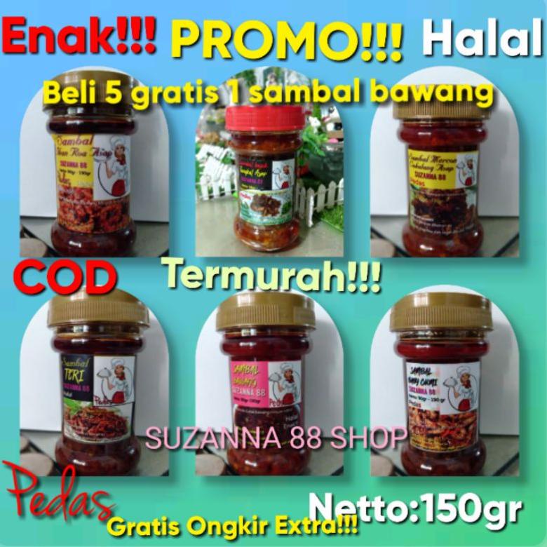 

1.1 Terlaris Sambal baby cumi,Teri Medan,bajak tongkol, cakalang ,Roa ,Teri pedas paling enakk!!!