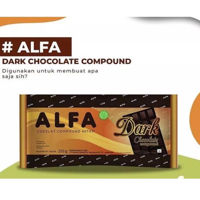 

4.4 HARGA GROSIR Cokelat Batang ALFA Dark Compound 250gr - Coklat Blok ALFA