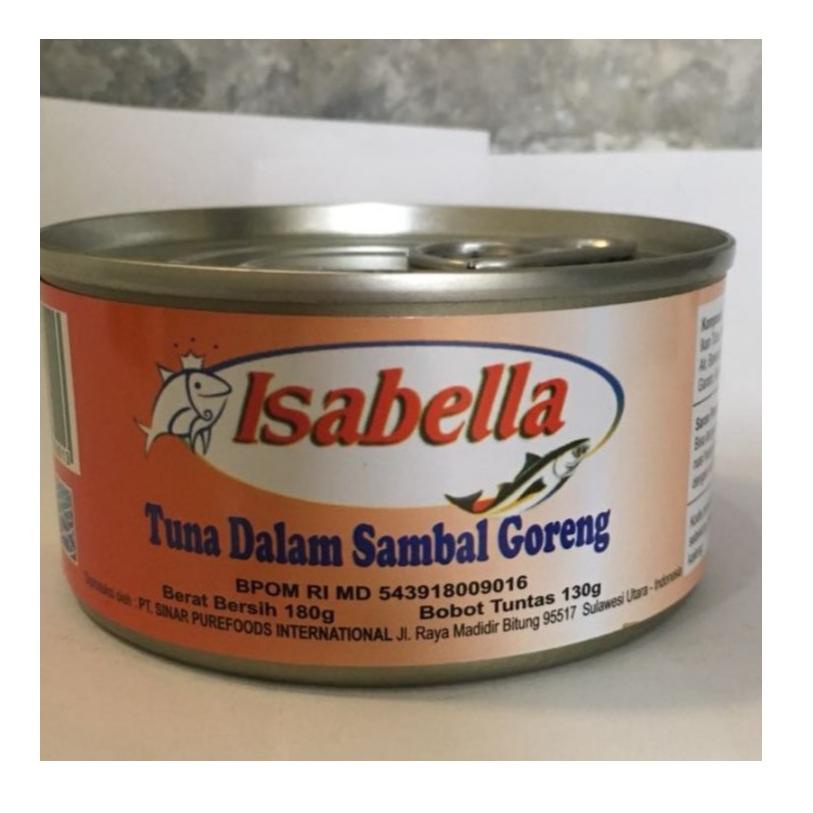 

{Original} Isabella Ikan Tuna dalam kaleng 180 gr