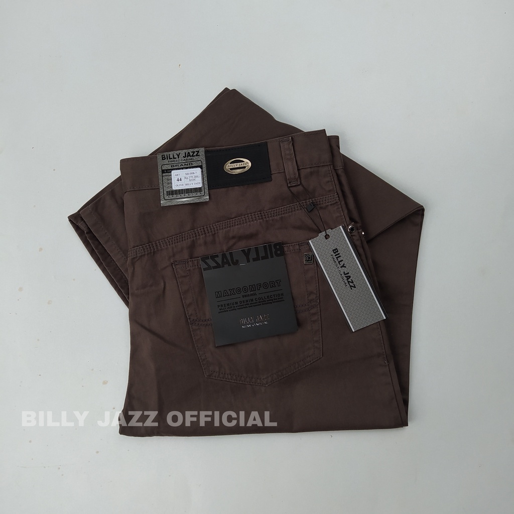 BIG SIZE JUMBO  Celana Jumbo Panjang Pria Kanvas Original Billyjazz Kualitas Cardinal / Celana Jumbo Pria