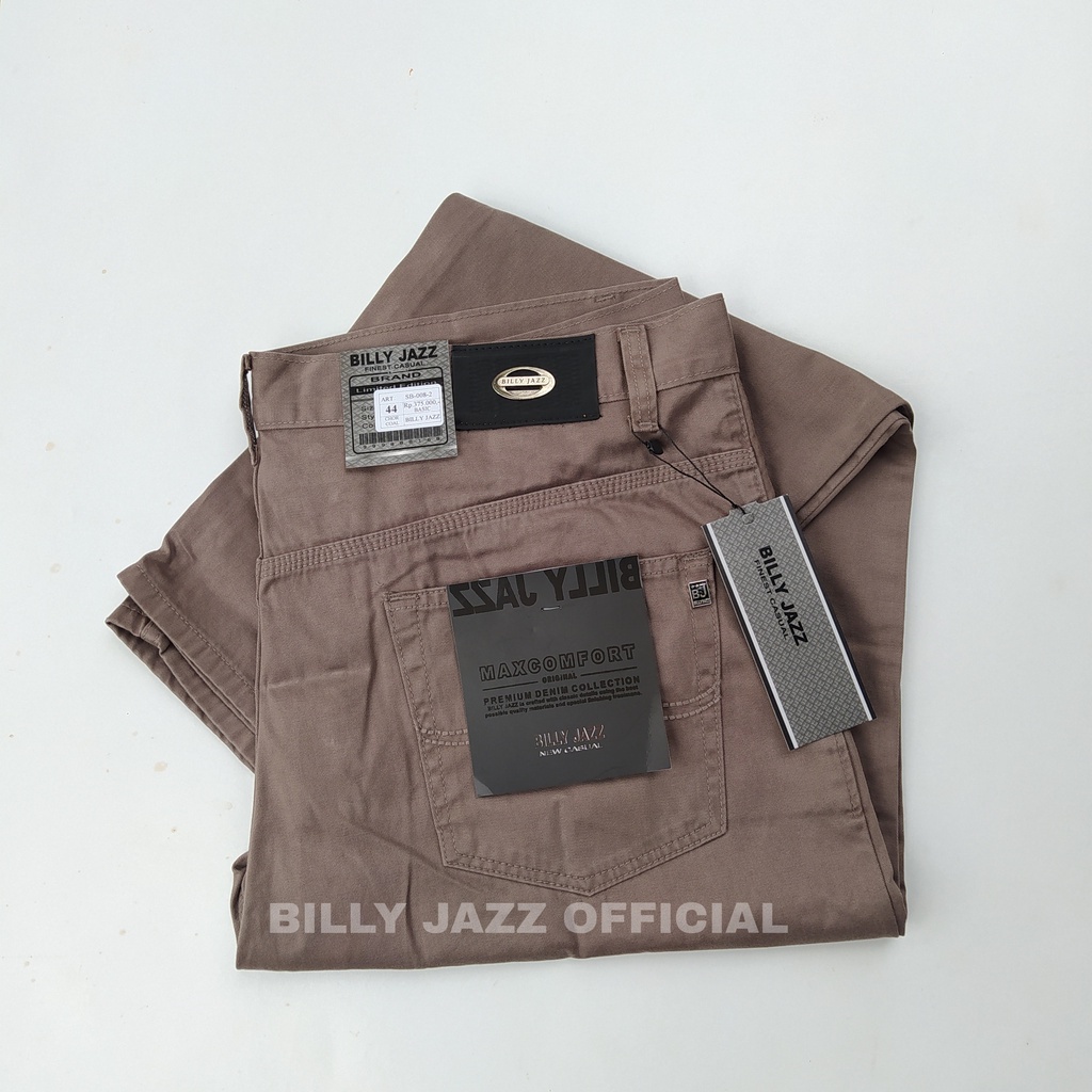 BIG SIZE JUMBO  Celana Jumbo Panjang Pria Kanvas Original Billyjazz Kualitas Cardinal / Celana Jumbo Pria