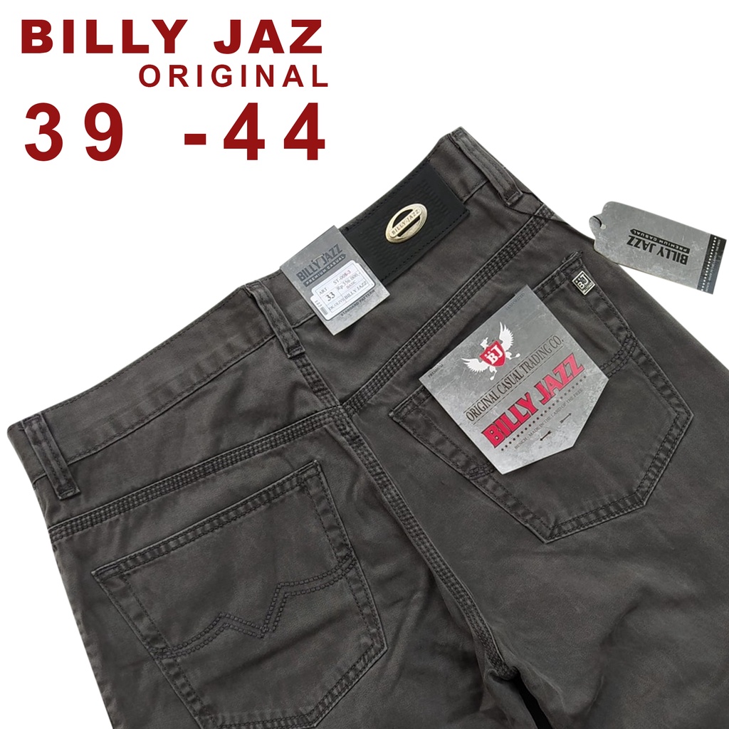 BIG SIZE JUMBO  Celana Jumbo Panjang Pria Kanvas Original Billyjazz Kualitas Cardinal / Celana Jumbo Pria