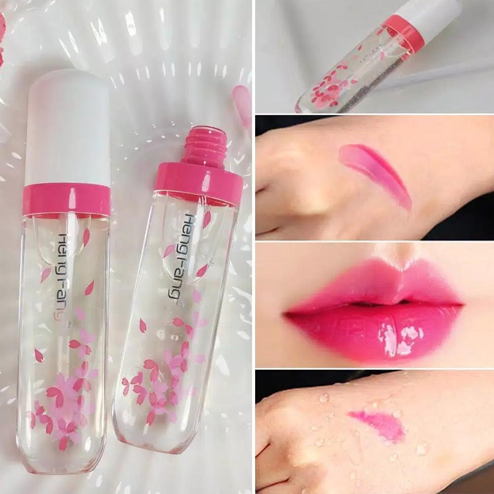 1.1 Promo Brand COD Heng Fang Korea Lip Gloss Glass Glaze Cair Warna Bening Tidak Lengket Tahan Lama