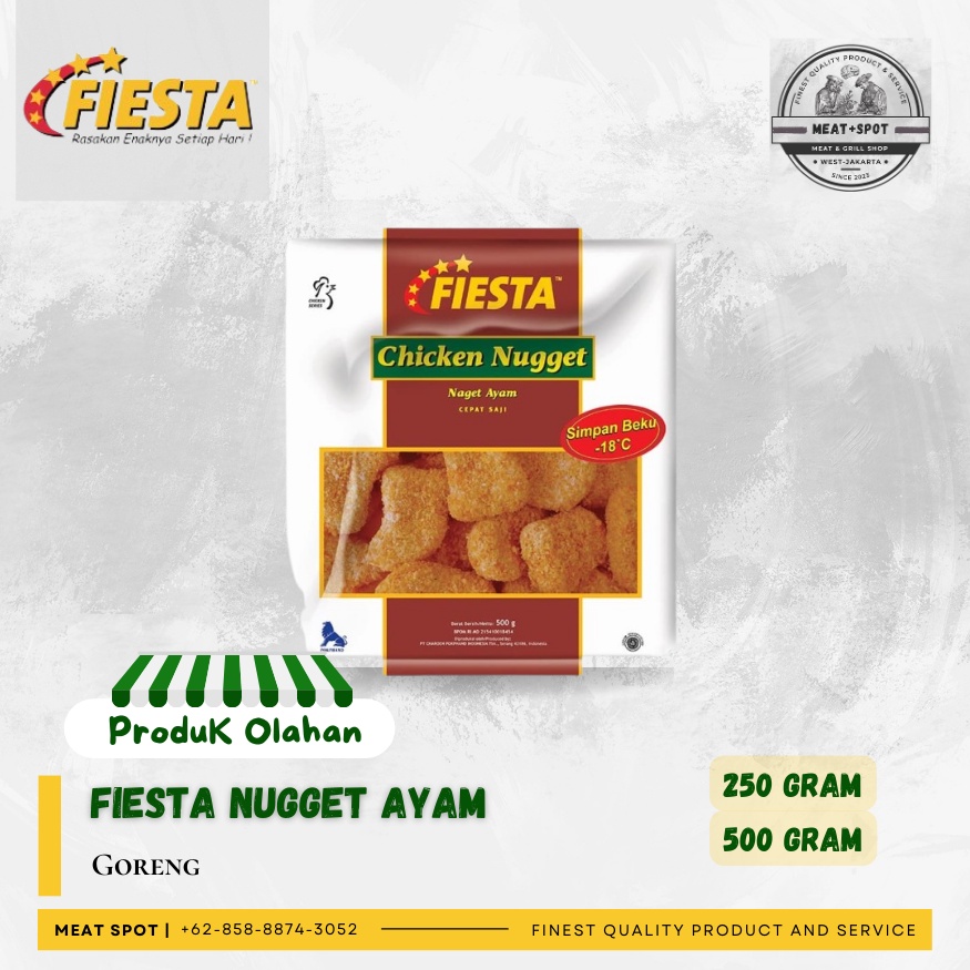 

Fiesta Nugget Ayam | Goreng/Panggang | 250 & 500 gr