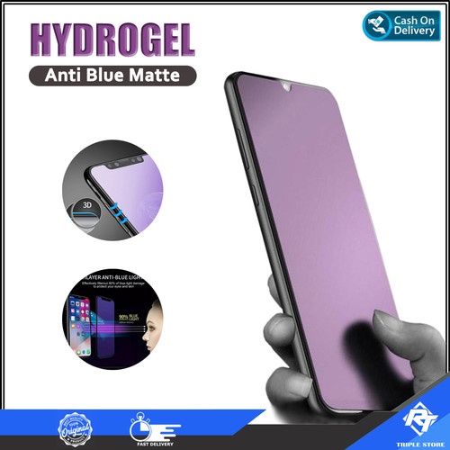 Hydrogel Anti Radiasi BLUE RAY Front VIVO V27 5G&quot; V27e 5G&quot; V27Pro 5G&quot; V25 5G&quot; V25e V25Pro Hidrogel Bluelight Light Biru Glossy Matte  Full Cover-Ful Coveragel Jelly-Jel Hydro Antigores-Anti Gores Transparent Tipis-Bagus-4G 5G S Screen Protecth Protector