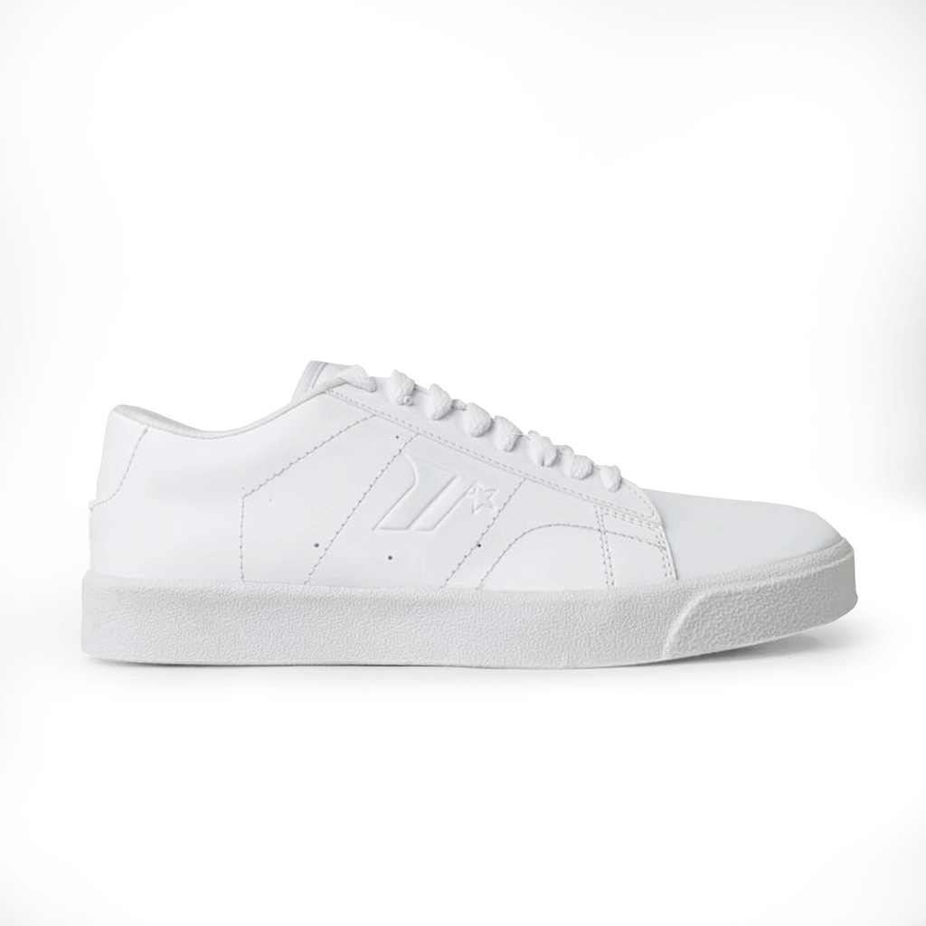 Mavelin Alvin Full White - Sepatu Sneakers Casual Putih Polos Pria Wanita