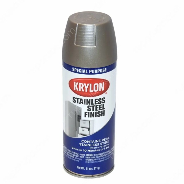 Krylon Cat Semprot Stainless Steel Finish USA Spray Paint Stainles