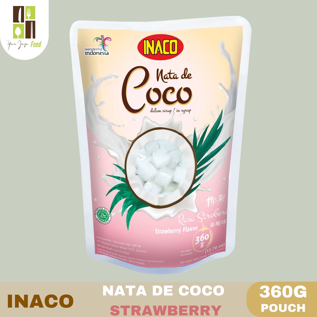 Inaco Nata De Coco In Syrup / Dalam Sirup Pouch 360g