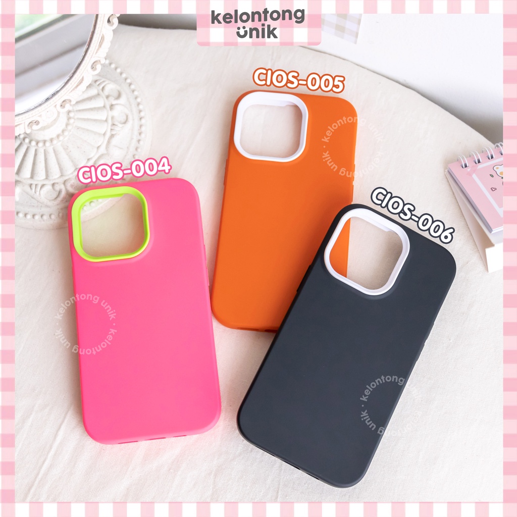 (Seri 2) For iPhone - 3 in 1 Silicone Ring Shockproof Case